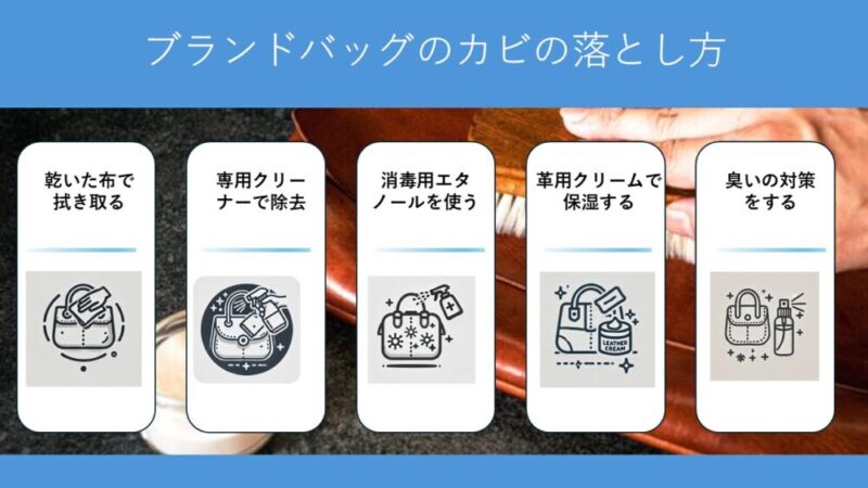 ブランドバッグのカビの落とし方を素材別に解説！【作業時の注意点も紹介】 