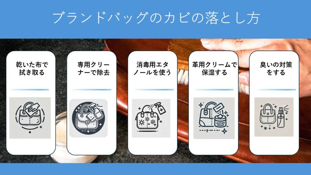 ブランドバッグのカビの落とし方